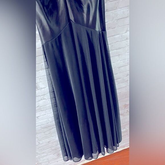 Cache Mermaid Black bodycon spandex Fishtail prom formal party formal dress sz 4 - Picture 4 of 7